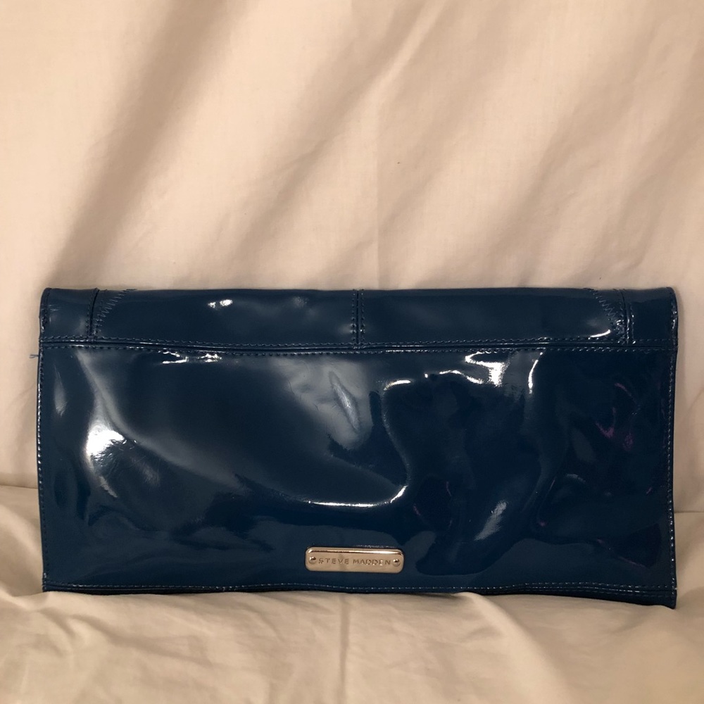 Steve Madden blue clutch purse